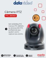 Cámara PTZ Datavideo PTC-280NDI 4K HDMI/3G-SDI/NDI (Negra) - Imagen 7
