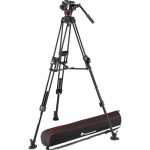 Manfrotto 504X Cabeça de Vídeo Fluida e Tripé de Alumínio 645 FAST com Espalhador de Nível Médio