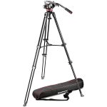 Manfrotto MVH502A Cabeça Fluida e Tripé MVT502AM com Bolsa de Transporte