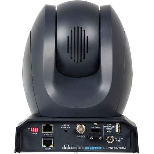 Cámara PTZ Datavideo 4K HDMI/3G-SDI/NDI con Zoom Óptico 12x (Negro) - Imagen 2