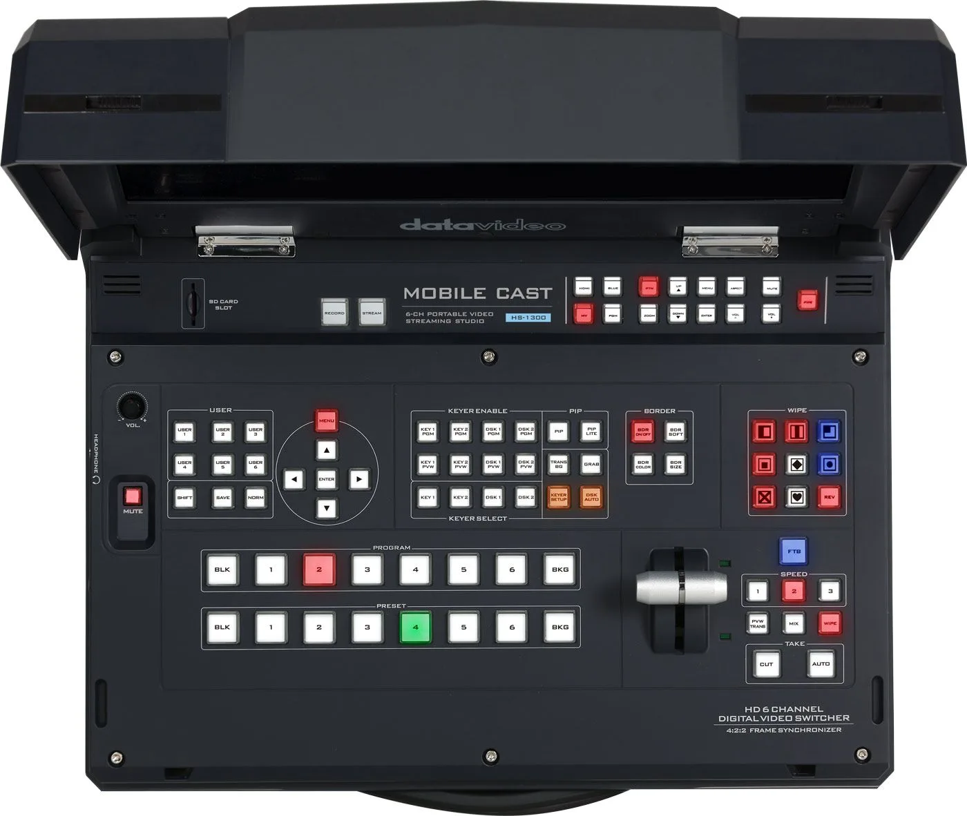 Datavideo HS-1300 6-Channel HD Portable Video Streaming Studio - Image 3