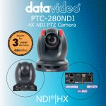 Cámara PTZ Datavideo PTC-280NDI 4K HDMI/3G-SDI/NDI (Negra) - Imagen 12